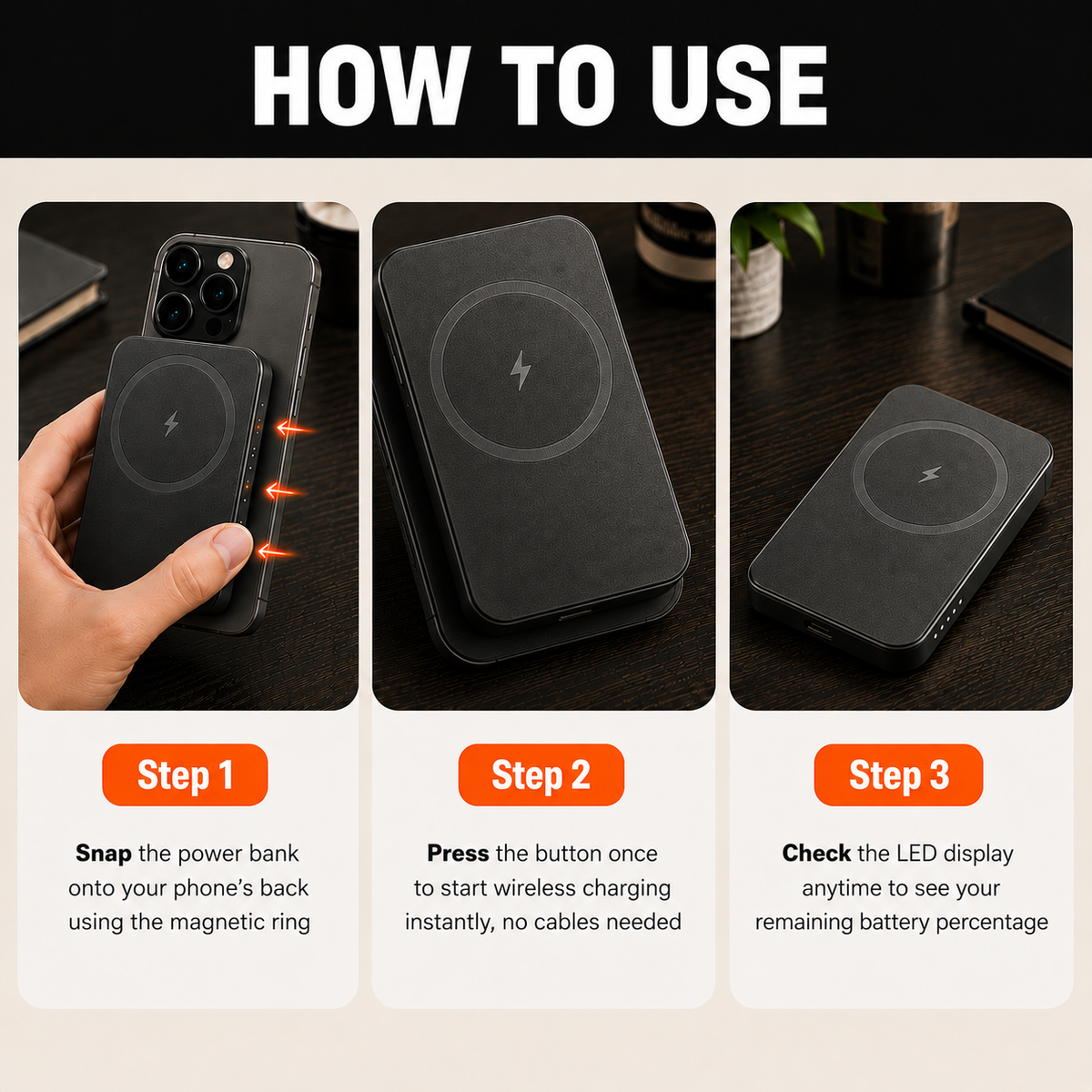 SnapCharge - The Power Bank That Ends Tangled Cables