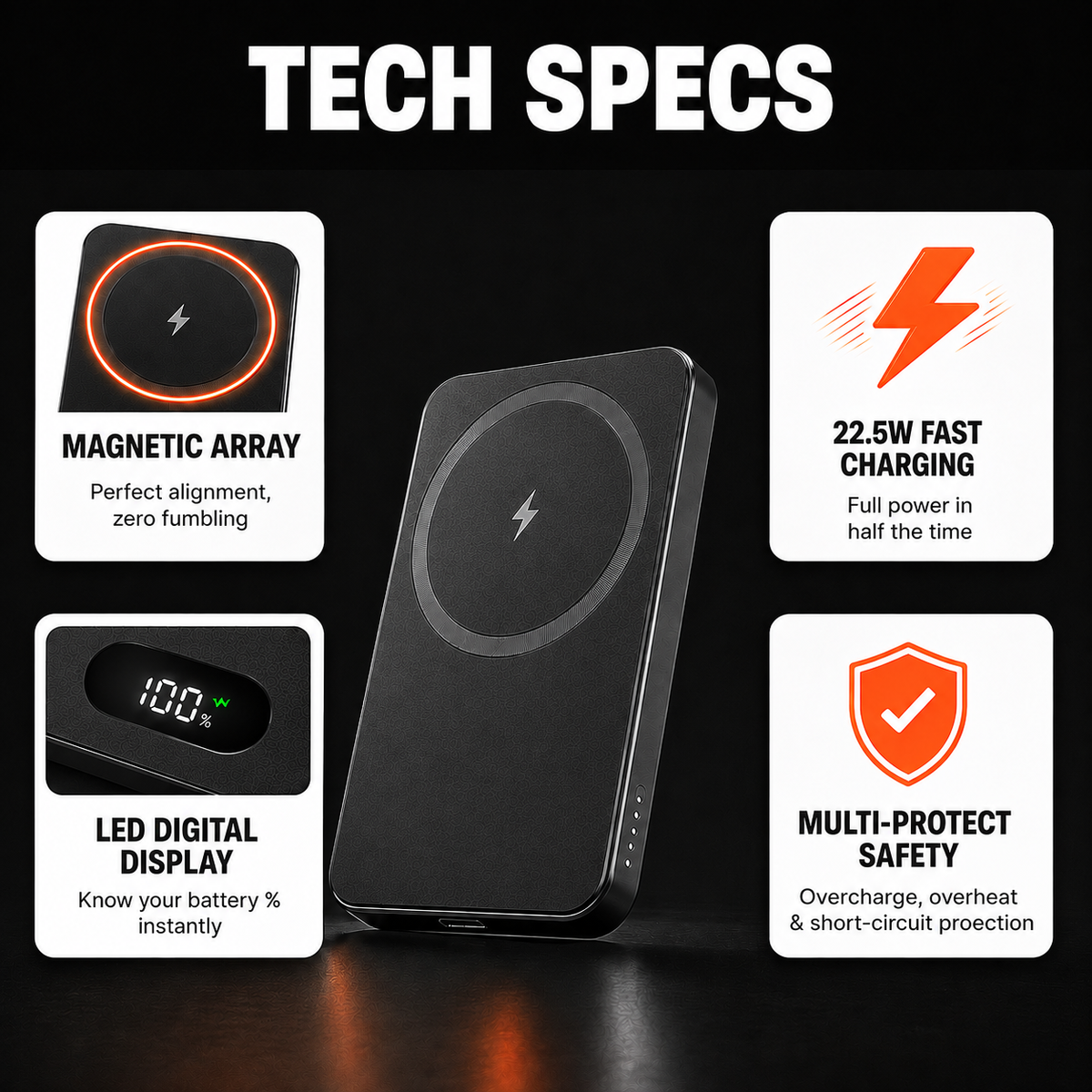 SnapCharge - The Power Bank That Ends Tangled Cables
